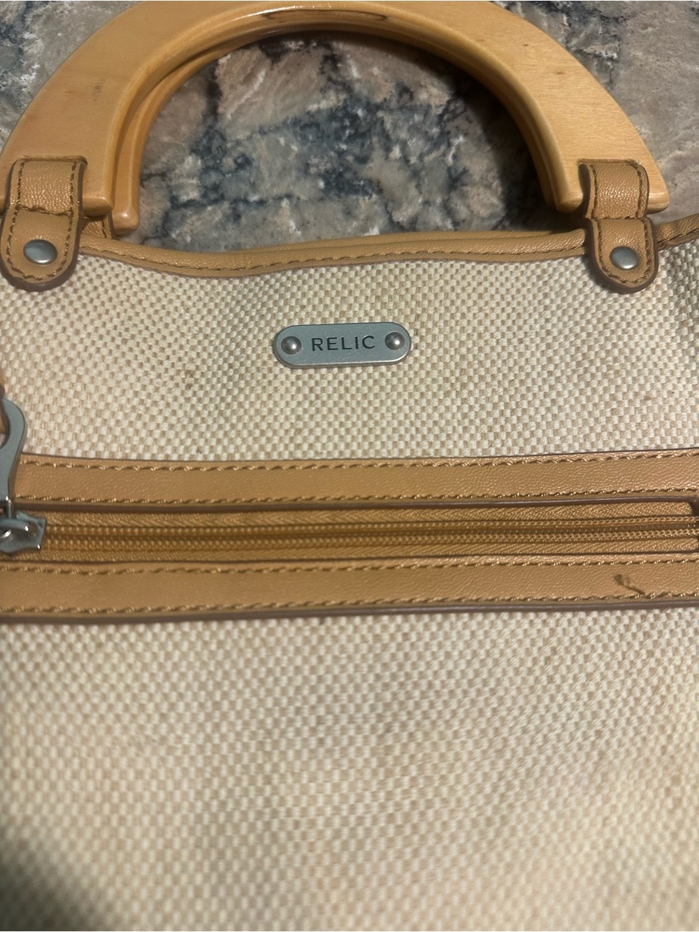 Vintage Relic Rainbow stripes canvas bag - Picture 8 of 11